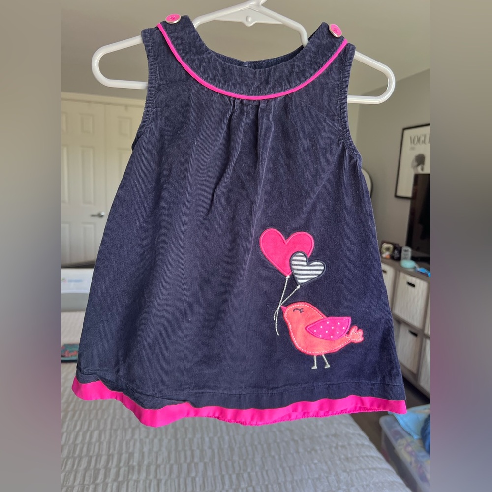 Carters Corduroy Embroidered Jumper Size 18M GUC